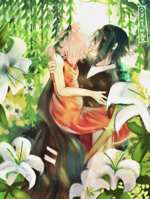 amazin-wanderlust:  “You that is a nightmare make all things but a beautiful reality.You who believe the monster you are make me feel warm and protected.  after long months of pushing aside this beautiful hobby I Finally had time to create a piece