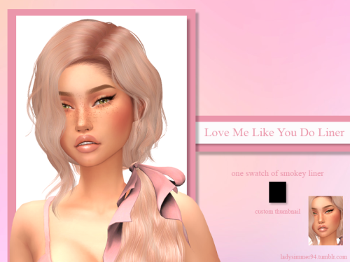 ladysimmer94:New eyeliner now available on my TSR pageBGC1 swatchCustom ThumbnailTeen - Elder / Male