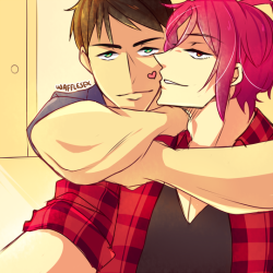 wafflesex:  Rin’s just trying to get a cute birthday selfie with bae… but Steve is offended this isn’t about him…Happy Birthday to my precious darling son Rin Matsuoka~ I’M ALWAYS HAPPY YOU WERE BORN AND I WOULD BUY A ZOO FOR YOU