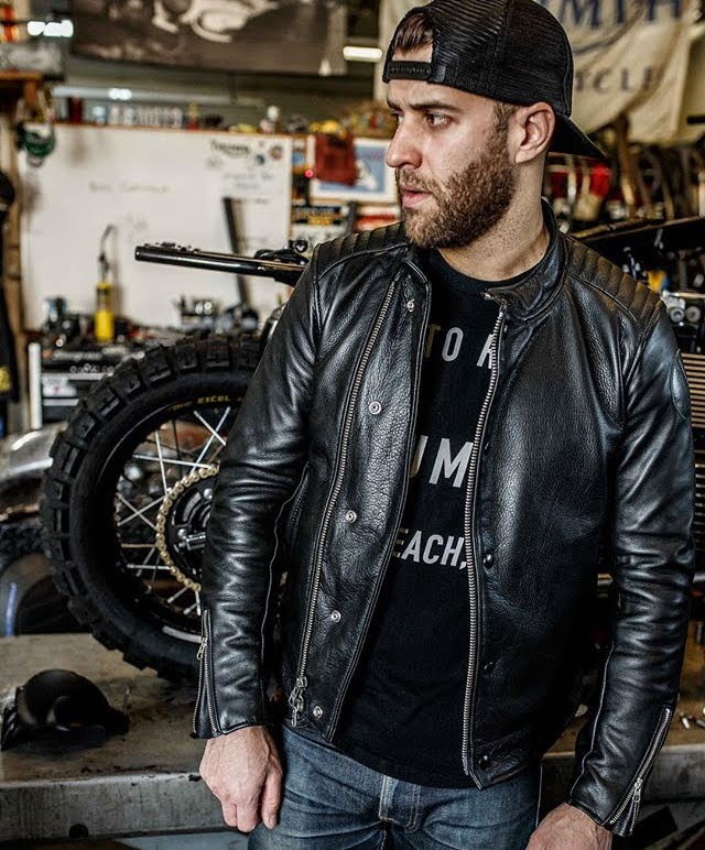 Black Leather Biker Jacket