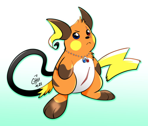 I drew my Raichu OC from 20+ years ago! A reference based on how I used to draw herA drawing of her 