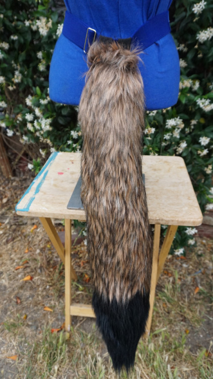 Long Fox Tails New fabric! It’s very similar to the jackal fabric, which we are out of so this was a