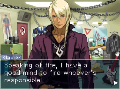 xaychi: Klavier “Someone-burned-my-freaking-GUITAR!!” Gavin, is my favorite Klavier Gavi