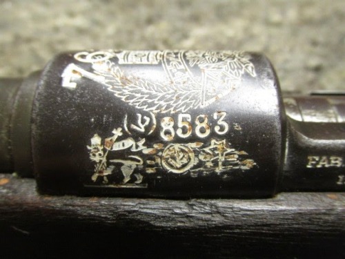Reciever from an Ethiopian Mauser converted to 7.62 NATO.