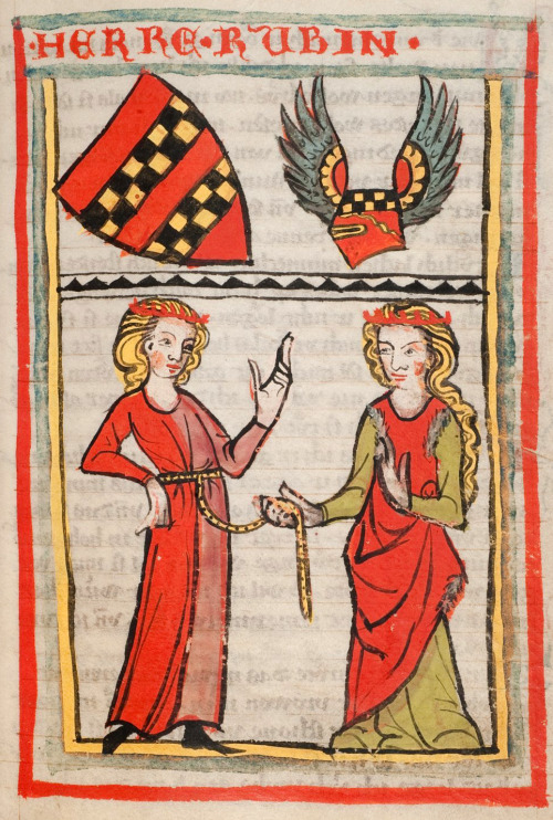 “Weingartner Liederhandschrift” German song manuscript; made in Konstanz, circa 1310-132