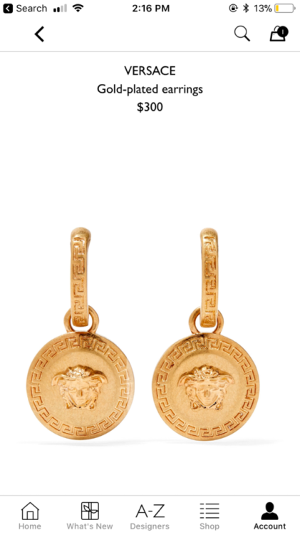 Got my SD to let me order this Versace bomber jacket and matching earrings. Tacky I know but couldn&