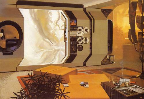 70sscifiart:  Very 70s retro-futurism from Syd Mead 