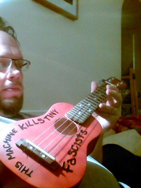 ukehunt:&ldquo;This machine kills tiny fascists&rdquo; ukulele auction on