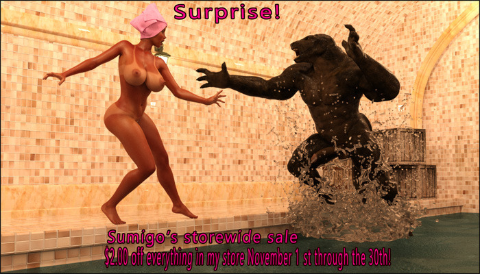 sumigo&rsquo;s  Store wide sale (Sale ends 12/5/2016) http://www.renderotica.com/content-artists/sumigo/843http://www.renderotica.com/content-artists/sumigo/1046