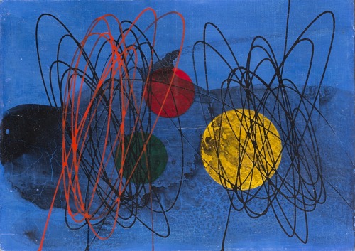 Roberto Crippa (Italian, 1921-1972), Spirali, 1952. Oil On Canvas, 35 X 25 Cm.