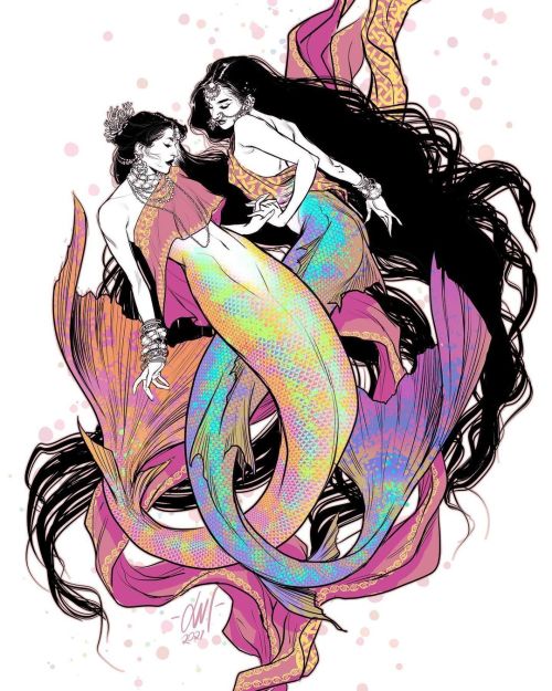 I’m a little late but here are some mermaids to celebrate the end of this year’s @mermay