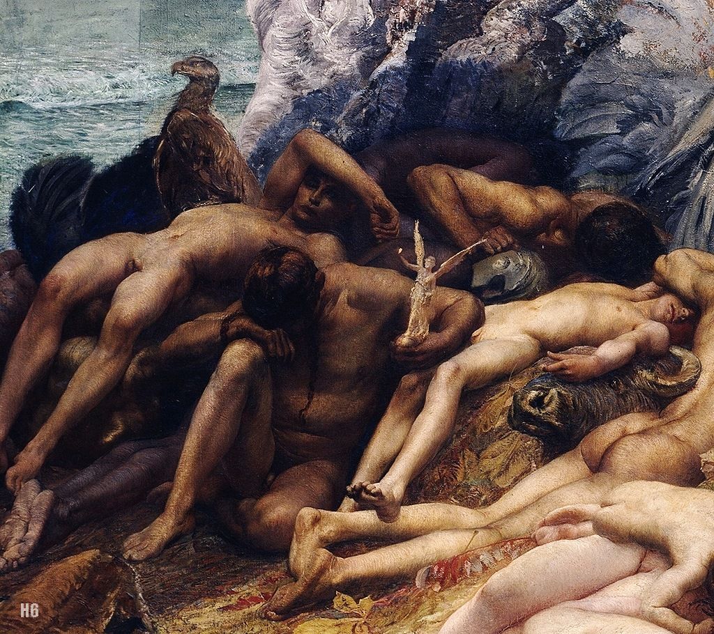 Detail : Diana of Ephesus and the Slaves. 1895-99.Giulio Aristide Sartorio. Italian.