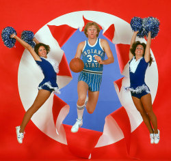 Siphotos:  Larry Bird Poses With Indiana State Cheerleaders On Nov. 1, 1977. A Two-Time