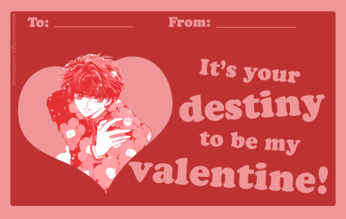 animenostalgia:Another year of old-school anime Valentine cards! Yes, I’m back again this year with 
