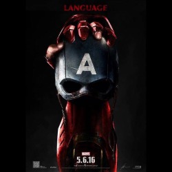 daily-superheroes:  “Language”, Civil War fan poster.http://daily-superheroes.tumblr.com/