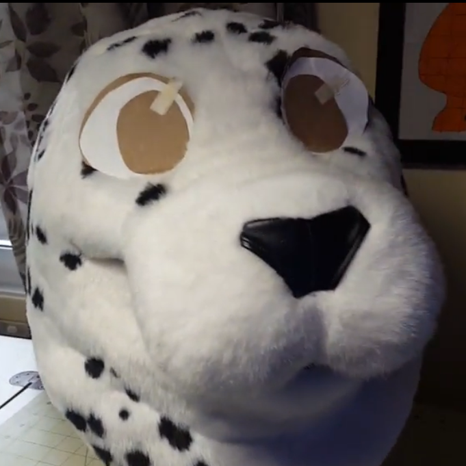 How to print fursuit eyes on buckram mesh with a home printer