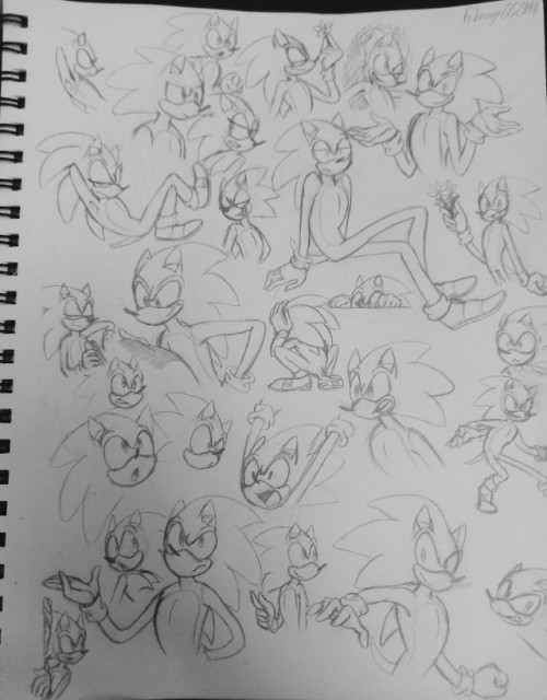 A Lot Of Sonic Doodles. I Just Wanted To Draw Faces From Sonic X