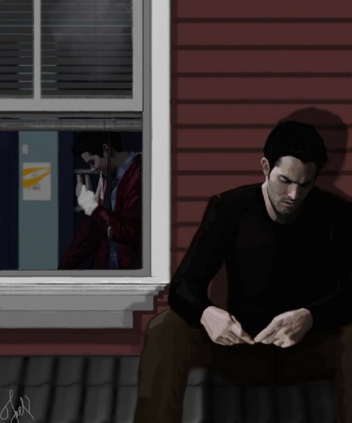 joelvoice: Stiles’ window by JoelVoice Good werewolves are always beside their mate. It doesn&