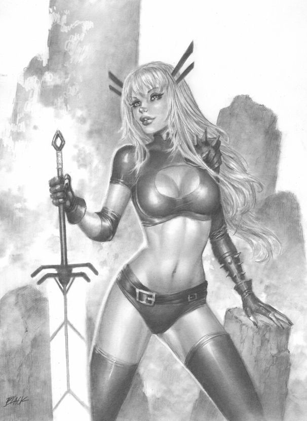 dailydamnation:  Illyana RasputinArtist: DBlack 