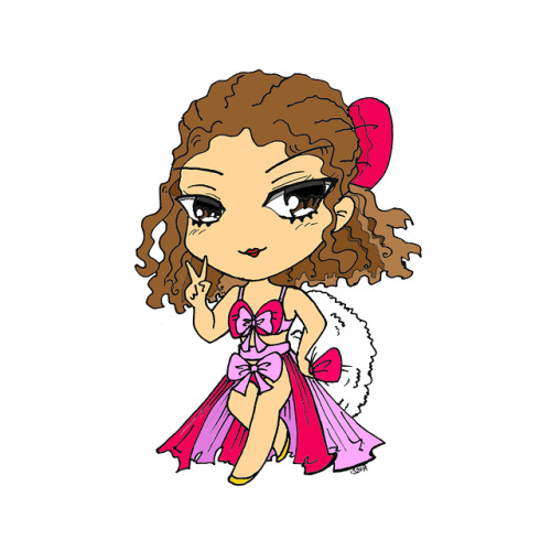 Chibi I did for a friend :) Experimenting with drawing styles.Burlesque style!