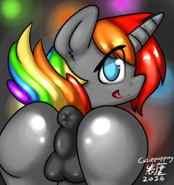 cutiepoppony:  To Shinodage Just a gift to ShinodageHope you like it :) ———— If you like my art Please Like/Share it out Thank you ^^ ———— See more my art at DeviantArt | Furaffinity   eee what a qt butt, thick and shiny butt &lt;3thank