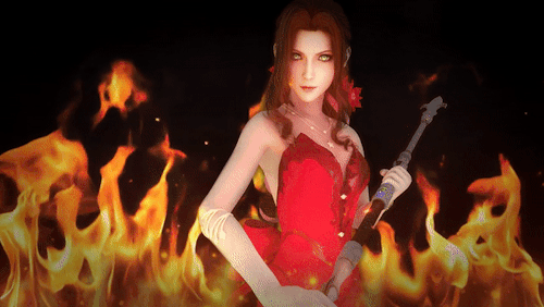 Aerith Is On Fire [~ TOOLS ~]- XNALara- Blender 2.91 - Adobe Photoshop 2020[~ MODELS ~]Flames: dasli