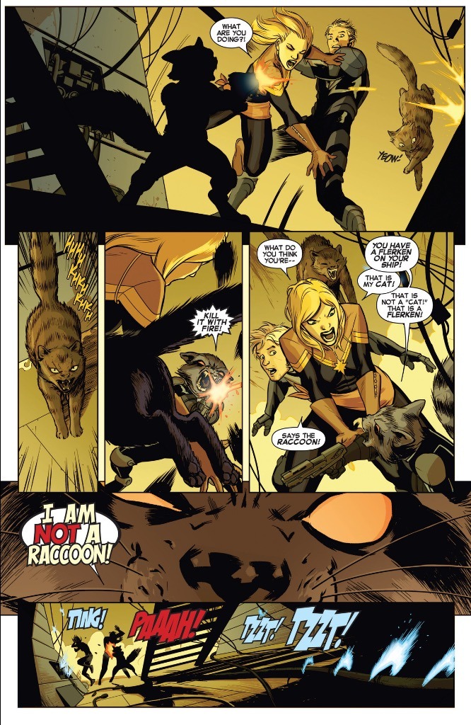 funnypages:  Chewie vs. Rocket Captain Marvel #2 