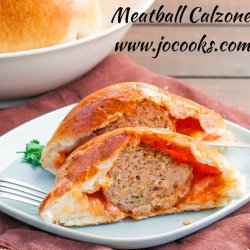 food–archives:  meatball calzones.  