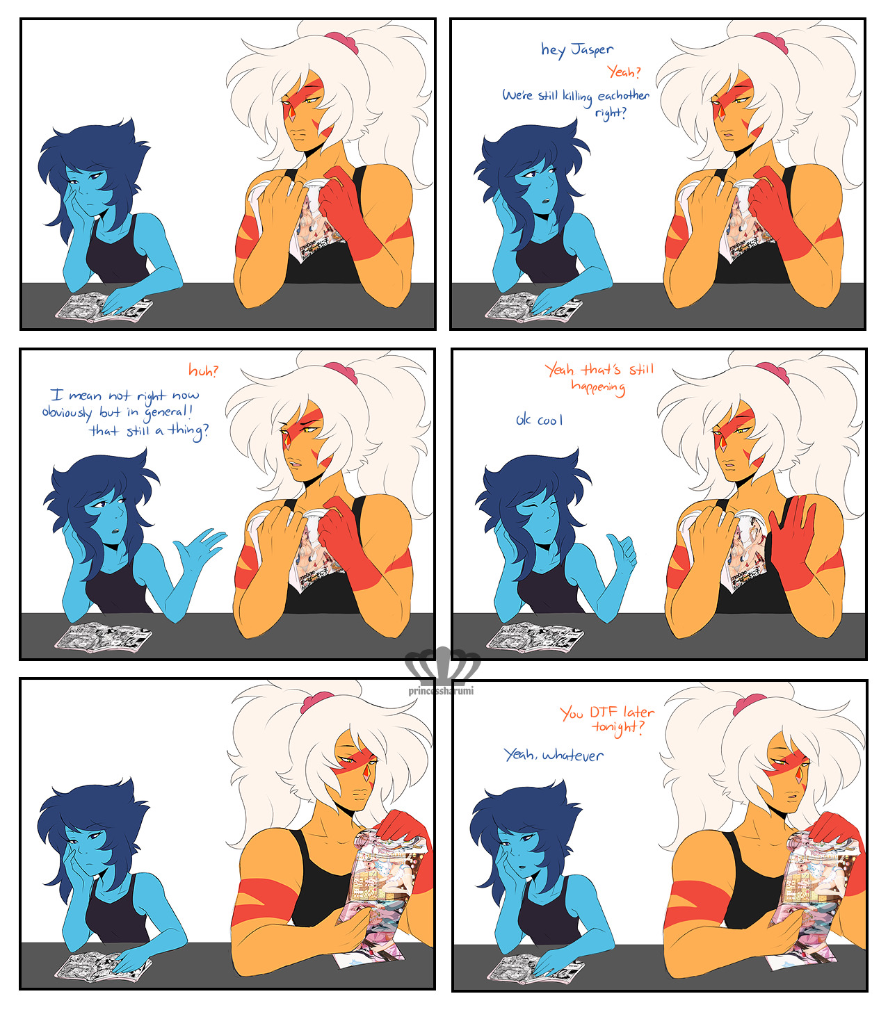 doodle comic commission for raptarion !in the future their threats to kill each other