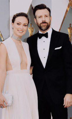 Olivia Wilde and Jason Sudeikis attend the 88th Annual Academy Awards at Hollywood & Highland Ce