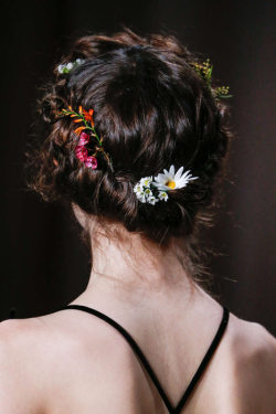 Valentino Haute Couture Spring/Summer 2015, Hair Details.