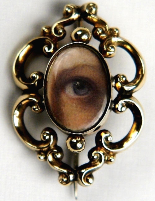 Miniature Lover’s Eye, English School, c1860
