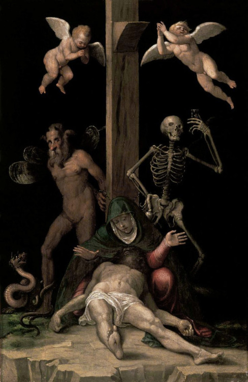 speciesbarocus:Jacopo Ligozzi - Allegory of Redemption (c. 1585).