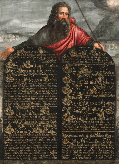 speciesbarocus:Moses and the Tablets of Law (c. 1600). [x]