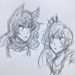 booksandweapons:  lazy monochrome??? doodles