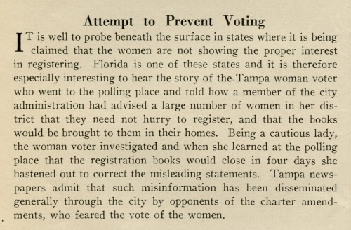 And whatever you do, don’t let them vote!Misinformation was being spread in 1920 and for the same re