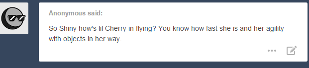 askshinytheslime:  Shiny: You don’t have to be sarcastic… dear..  xD Oh dear&hellip;