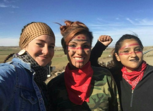ithelpstodream:  I was arrested on Oct. 10, on Indigenous Peoples’ Day, a holiday where America is meant to celebrate the indigenous people of North America.  I was in North Dakota, standing in solidarity, side-by-side with a group of over 200 water