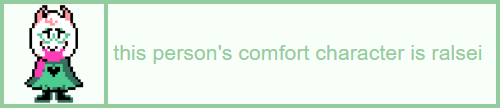 [id: A Light Green Userbox With A Pastel Green Border And Pastel Green Text That Reads This Persons Comfort