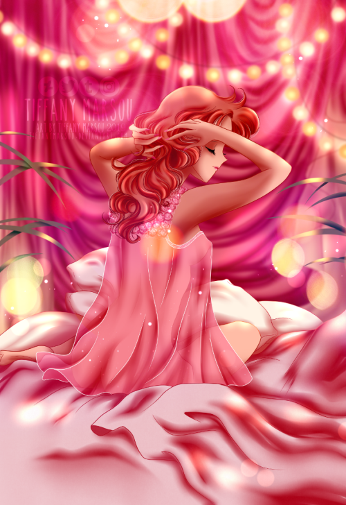 tiffanymarsou: Powder Pink Dreams ^^ I’m really glad I finished this piece after all, I had it