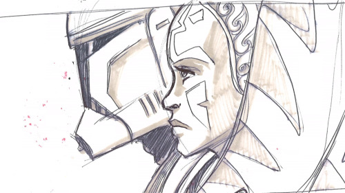 oodlife:Dave Filoni’s original artwork for The Siege of Mandalore. The long awaited story arc finall