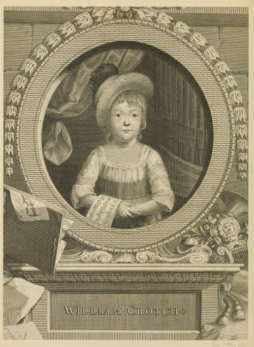Child prodigy organist William Crotch performed for George III before his fourth birthday. This elab