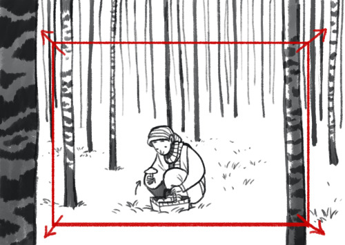 queenoftheantz:myrahild:Storytelling!About meeting “things” in the forest. (black arrows for charact