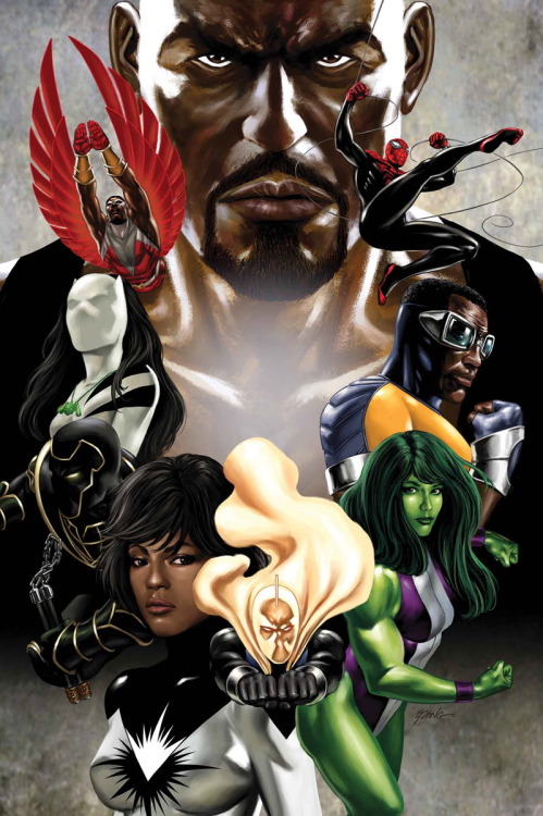 nickfuryagentofsword: Mighty Avengers 4 (2014) by Al Ewing &amp; Greg Land Cover: Steve Epting (