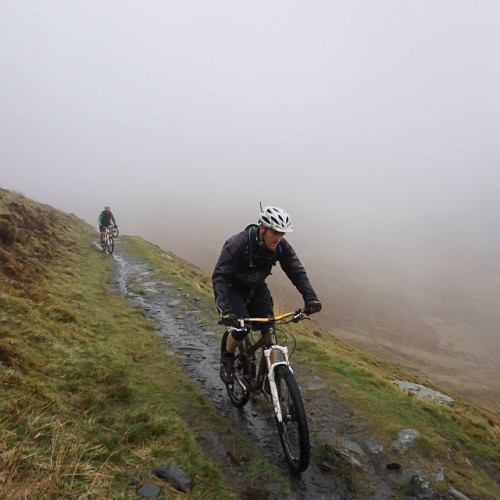333psi: The climb up the side of Skiddaw continues. This is my mate Kieran on his Specialized Pitch 