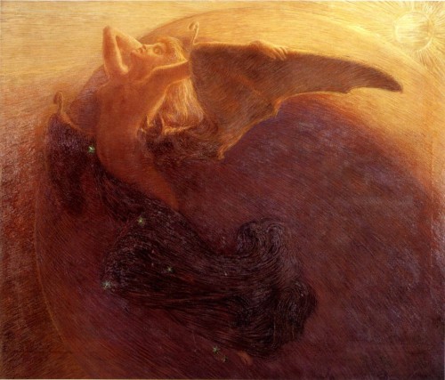 Gaetano Previati – Il giorno sveglia la notte 