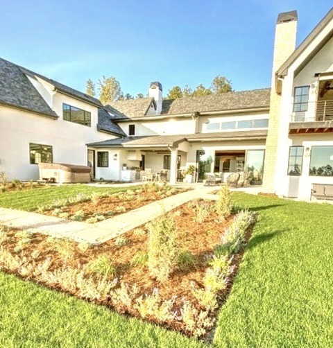 Walkway Landscape In DenverA Large French Country Full Sun Backyard Stone Walkway Like This One Is An