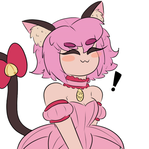 Doodled a catgirl for nostalgia&hellip; I, uh, like magical girls.