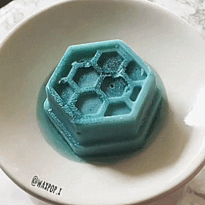 Teal/Grey Stimboard With Wax Melting And Water Slime For Anon