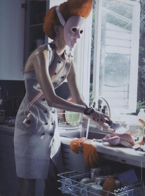 Spring2000:  Vogue December 2007 “Home Work” Photographed By Steven Klein